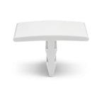 25mm White Plastic Barbed T Section - Pack of 12, 2.44m Each