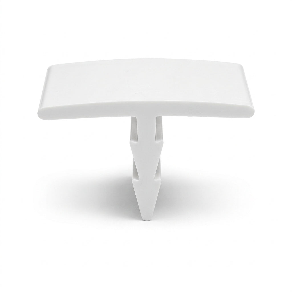 25mm White Plastic Barbed T Section - Pack of 12, 2.44m Each