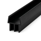 Vivarium Sliding Track 4/15mm Black - 12 x 2.44m Lengths