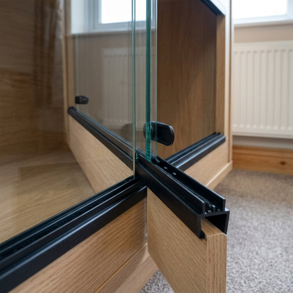 4mm Vivarium Bottom Runner Black - 12 x 2.44m Lengths