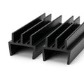 Black Vivarium Glass Runner - 12 x 2.44m Lengths, 4/18mm