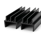 Black Vivarium Glass Runner - 12 x 2.44m Lengths, 4/18mm
