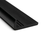 Black Plastic Hockey Stick - 38mm Wide, Pack of 12, 2.44m Each