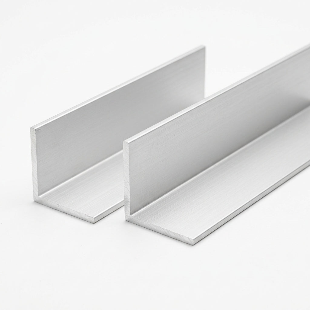 Silver 50mm PVC Plastic Angle - Pack of 10, 3m Each