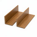 50mm Teak Plastic Angle - Pack of 12, 2.44m Lengths