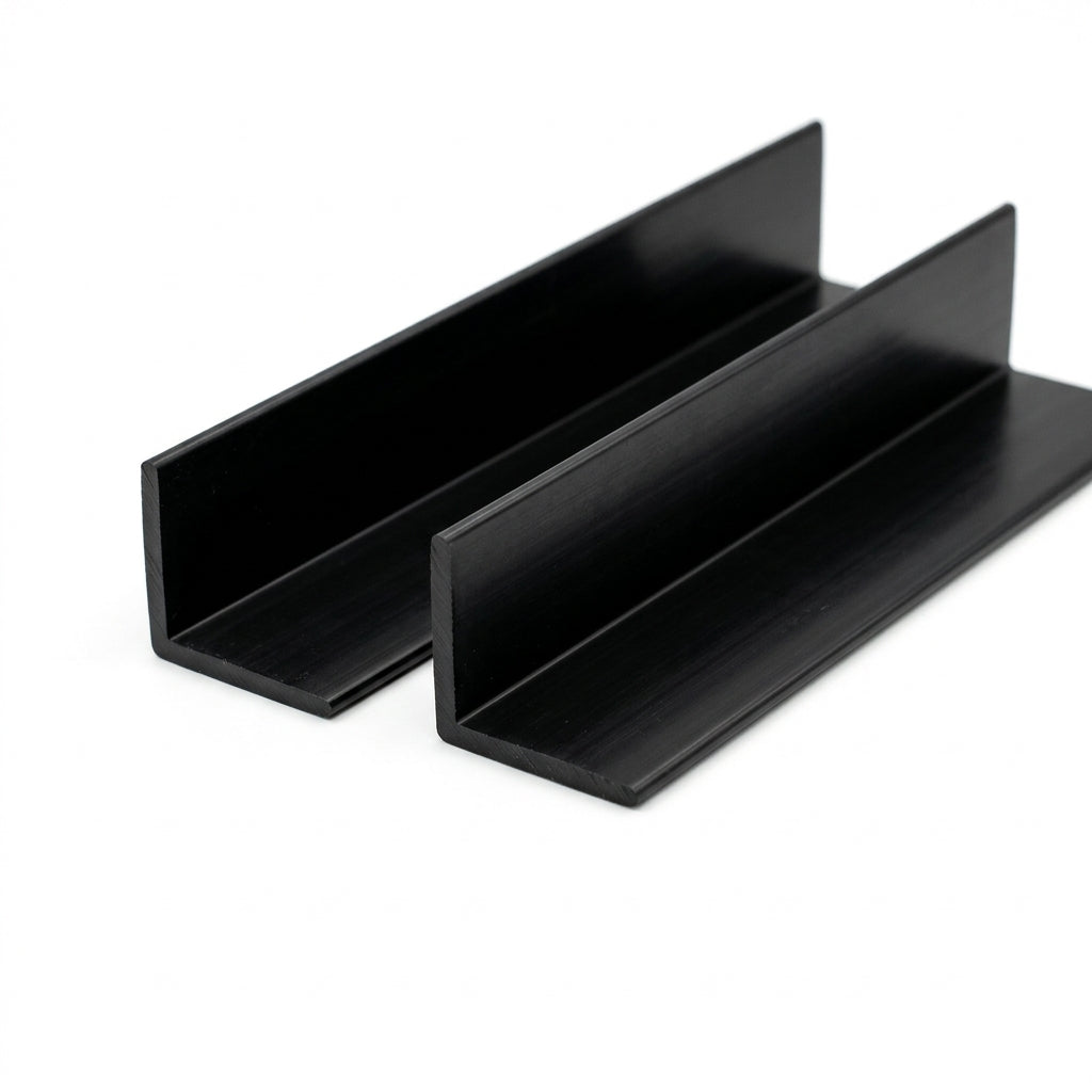50mm PVC Plastic Angle Trim in Vanilla - Pack of 12, 2.44m Each