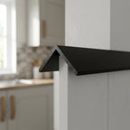 50mm PVC Plastic Angle Trim in Vanilla - Pack of 12, 2.44m Each