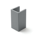 Plastic Angle 50 x 25mm Anthracite Grey - Pack of 10, 1m Each