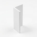 White PVC Unequal Angle Trim 50 x 25mm - Pack of 10, 3m Each