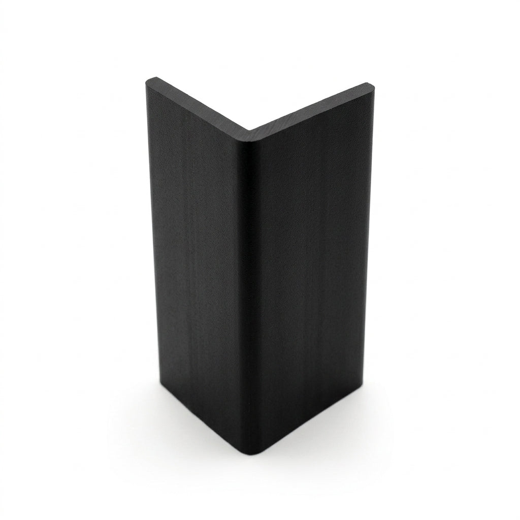 46mm Heavy Duty Black PVC Angle - 5 x 3m Lengths