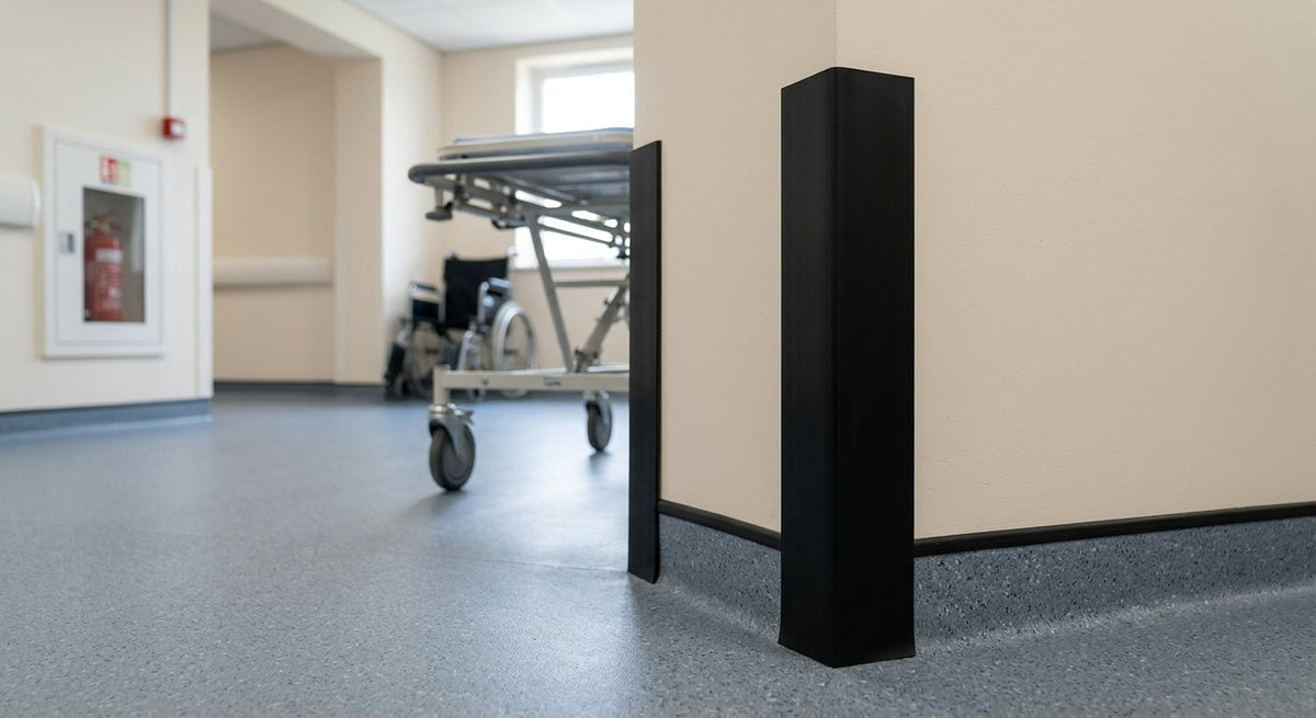 46mm Heavy Duty Black PVC Angle - 5 x 3m Lengths