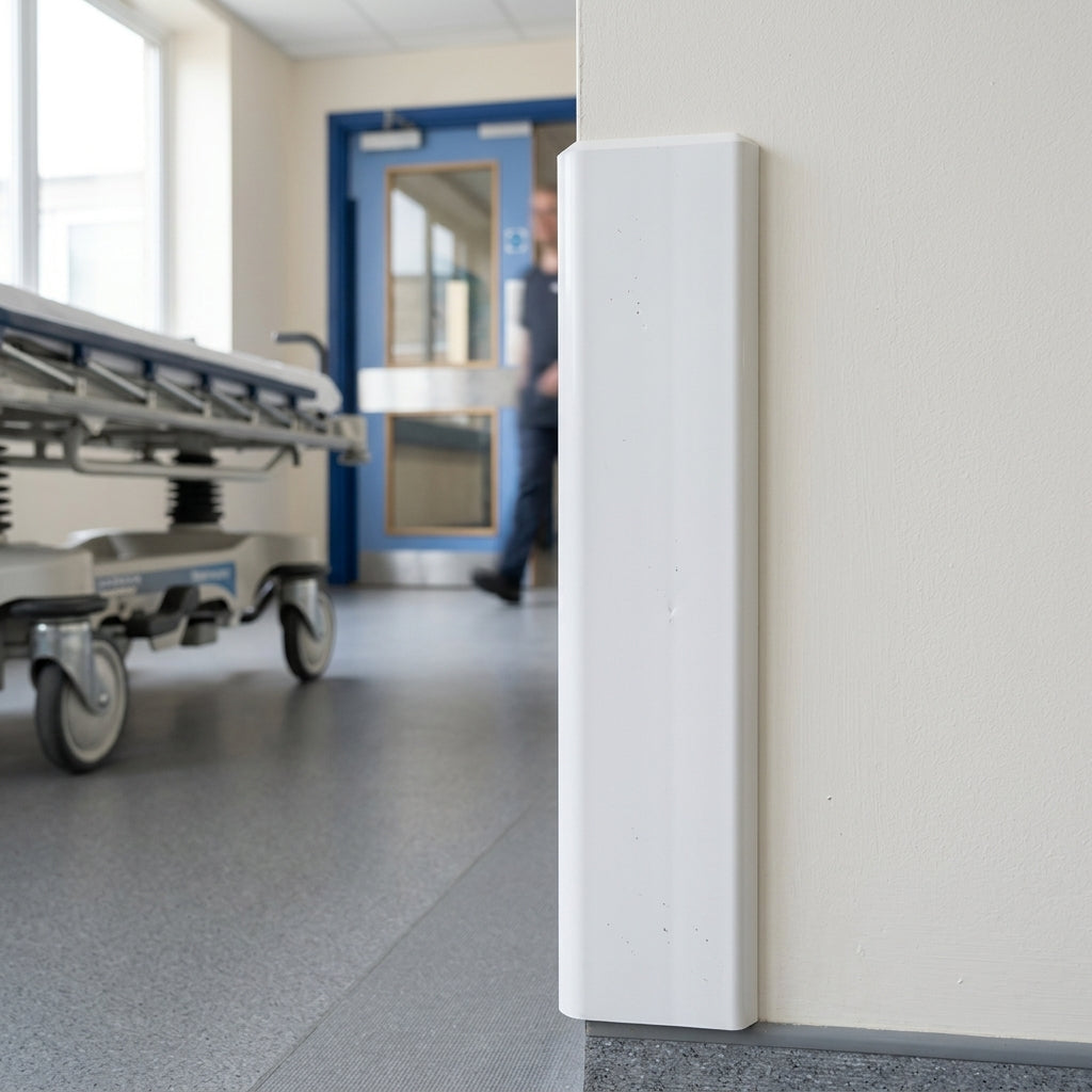 46mm Heavy Duty White PVC Angle - 5 x 3m Lengths