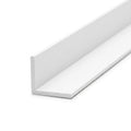 White PVC Plastic Angle 25 x 12mm - Pack of 10, 3m Lengths