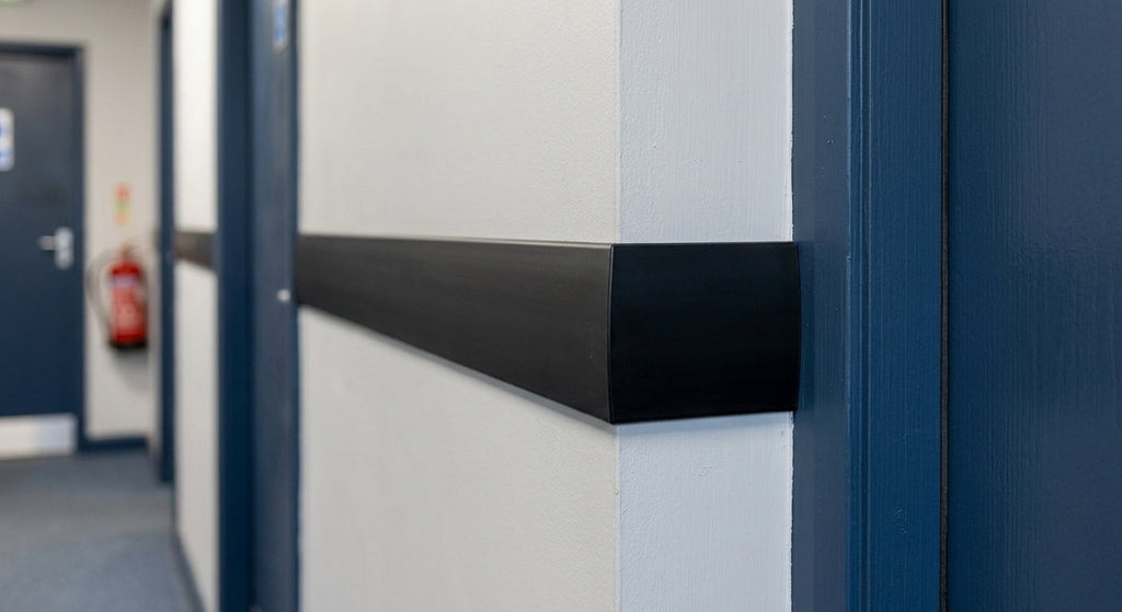 Black Plastic Angle 70mm x 30mm - Pack of 5, 1m Each