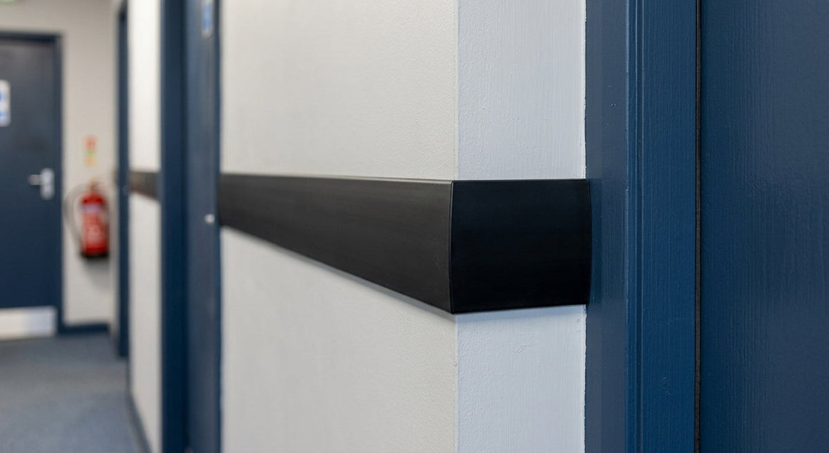 Black PVC Unequal Angle 70 x 30mm - Pack of 5, 3m Each