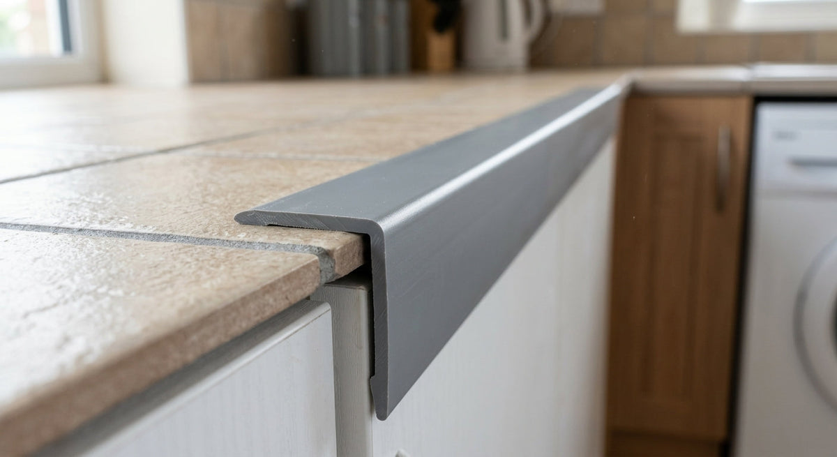 Plastic Angle 70 x 30mm Anthracite Grey - Pack of 5, 1m Each