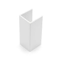 White PVC Unequal Plastic Angle 70 x 30mm - Pack of 5, 3m Each