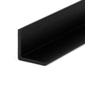 Black PVC Unequal Angle 15 x 10mm - Pack of 10, 3m Lengths