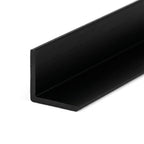 Black PVC Unequal Angle 15 x 10mm - Pack of 10, 3m Lengths