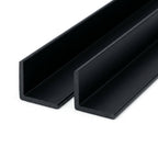 Black PVC Unequal Angle 38 x 19mm - Pack of 10, 3m Each