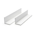 White PVC Plastic Angle 38 x 19mm - Pack of 10, 3m Lengths