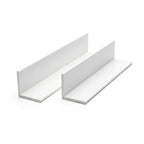 White PVC Plastic Angle 38 x 19mm - Pack of 10, 3m Lengths