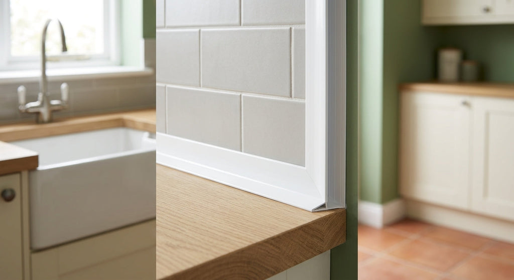 25mm White Plastic Flexi Corner Trim - 15 x 5m Lengths