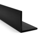 70mm Plastic Angle Black - 5 x 1m Lengths