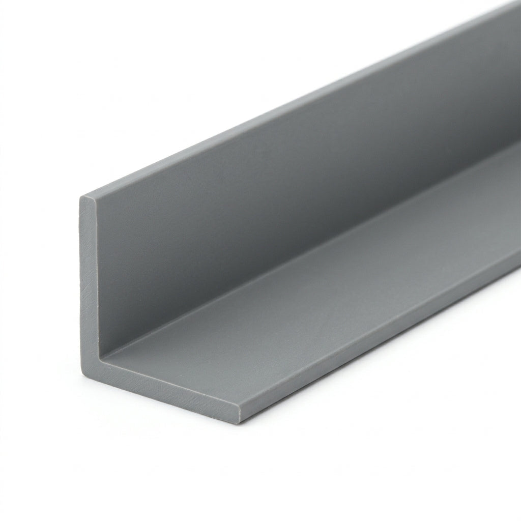 Equal Plastic Angle 70mm Anthracite Grey - Pack of 6, 2.48m Each
