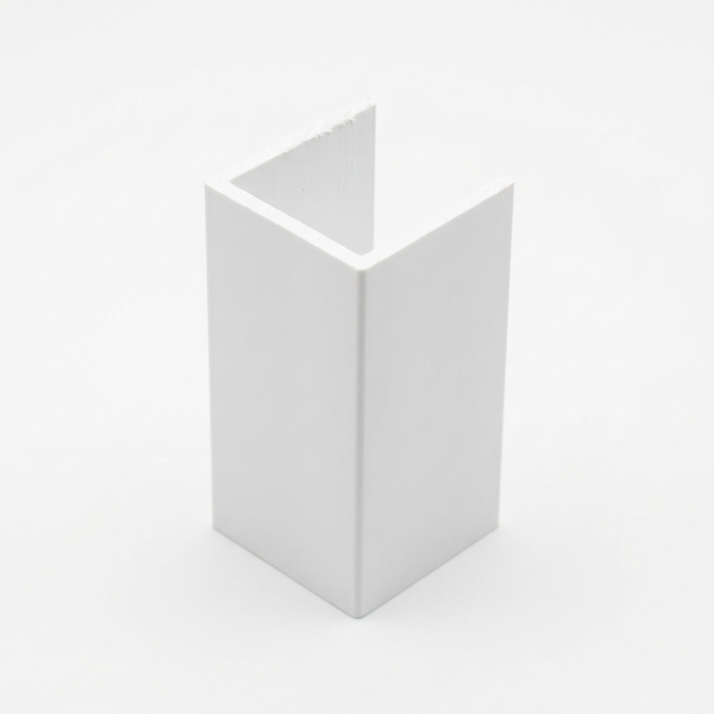 100mm Plastic Angle White - 3 x 3m Lengths