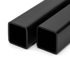 Black Plastic Box Section - 50mm Wide, Pack of 5 x 1m Lengths