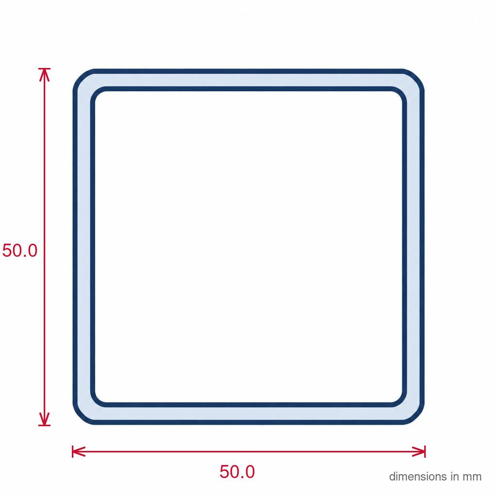 Plastic Box Profile Black - Pack of 5, 3m Lengths, 50mm Width