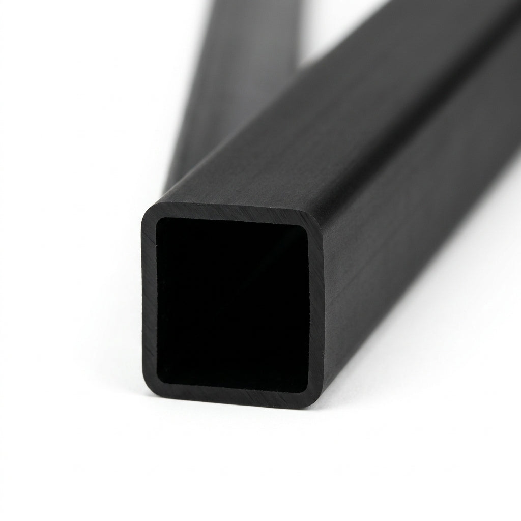 Black Plastic Box Section 25mm - Pack of 10, 3m Each