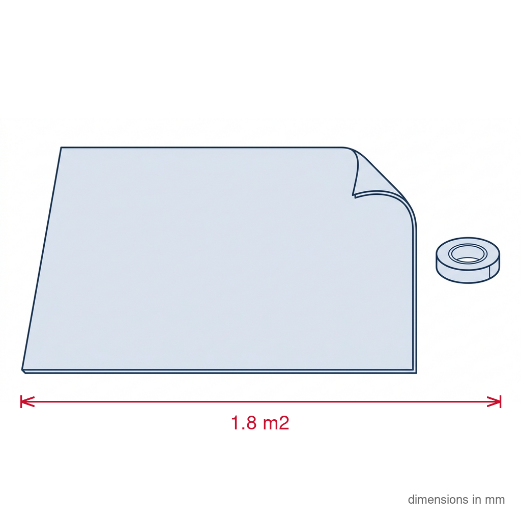 Clear Secondary Glazing Film - Pack of 5