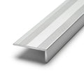 Matt Silver Aluminium Nosing - 5 x 0.895m Lengths