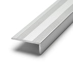 Matt Silver Aluminium Nosing - 5 x 0.895m Lengths