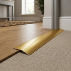 Matt Gold Aluminium Cover Strip - 5 x 0.895m Lengths