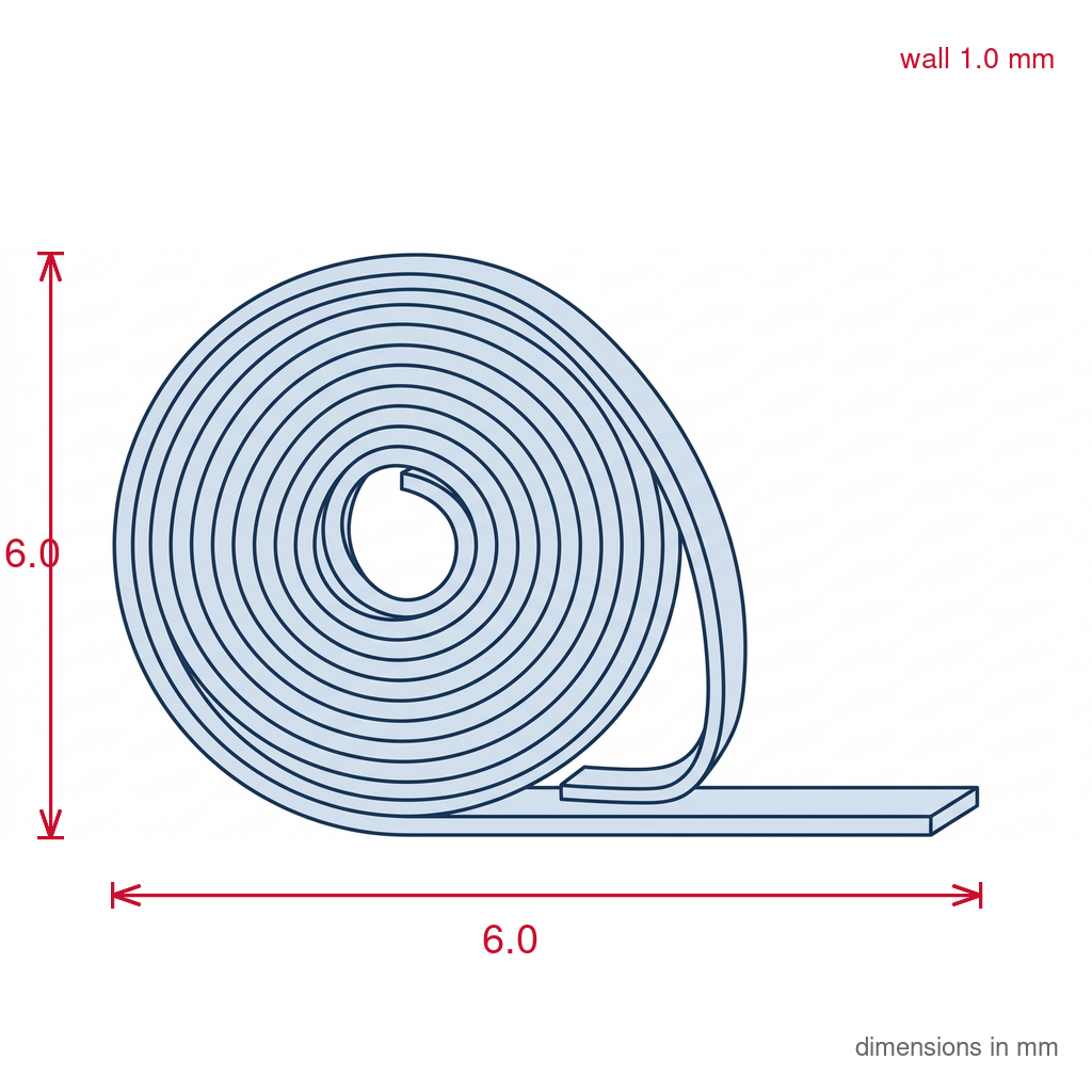 35mm Foam Tape White 1mm x 50m - Pack of 1