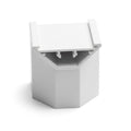 PVC Cupcake Mounting White End Caps - Pack of 10