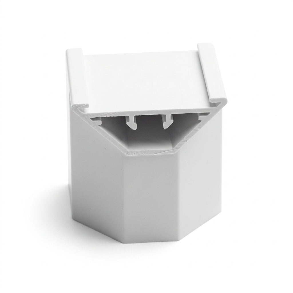 PVC Cupcake Mounting Profile White/Frosted - 5 x 3m Lengths
