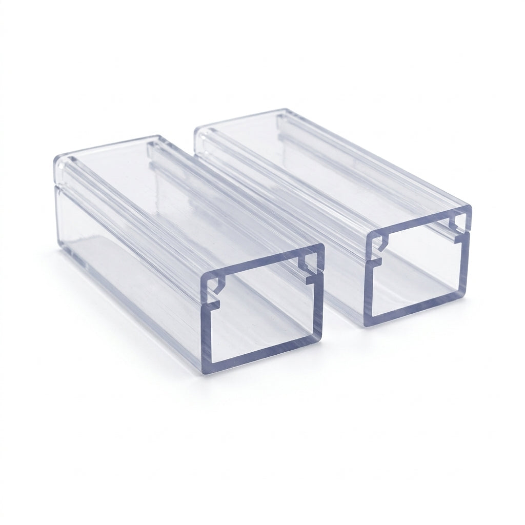 Clear PVC LED Mounting Profile - 10 x 3m Lengths