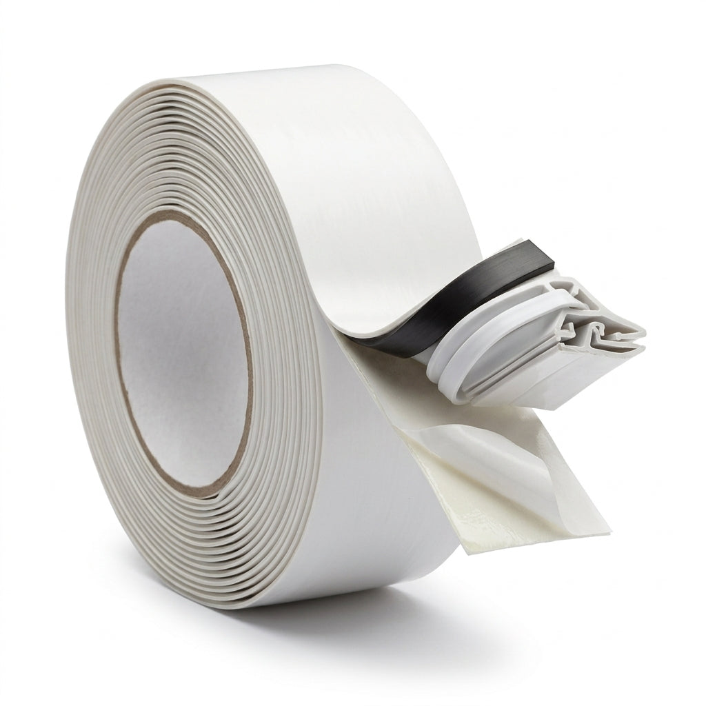 1 x 30m Adhesive Steel and Magnetic Tape White - Pack of 30m