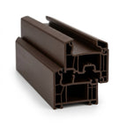 Magnetic Secondary Glazing Sash Section 4mm Nut Brown