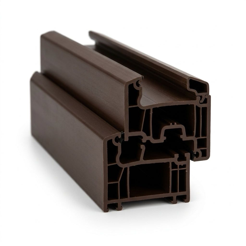 Magnetic Secondary Glazing Sash Section 4mm Nut Brown