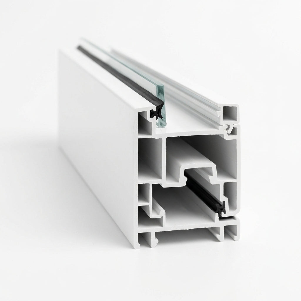 Magnetic Secondary Glazing Sash Section 4mm White