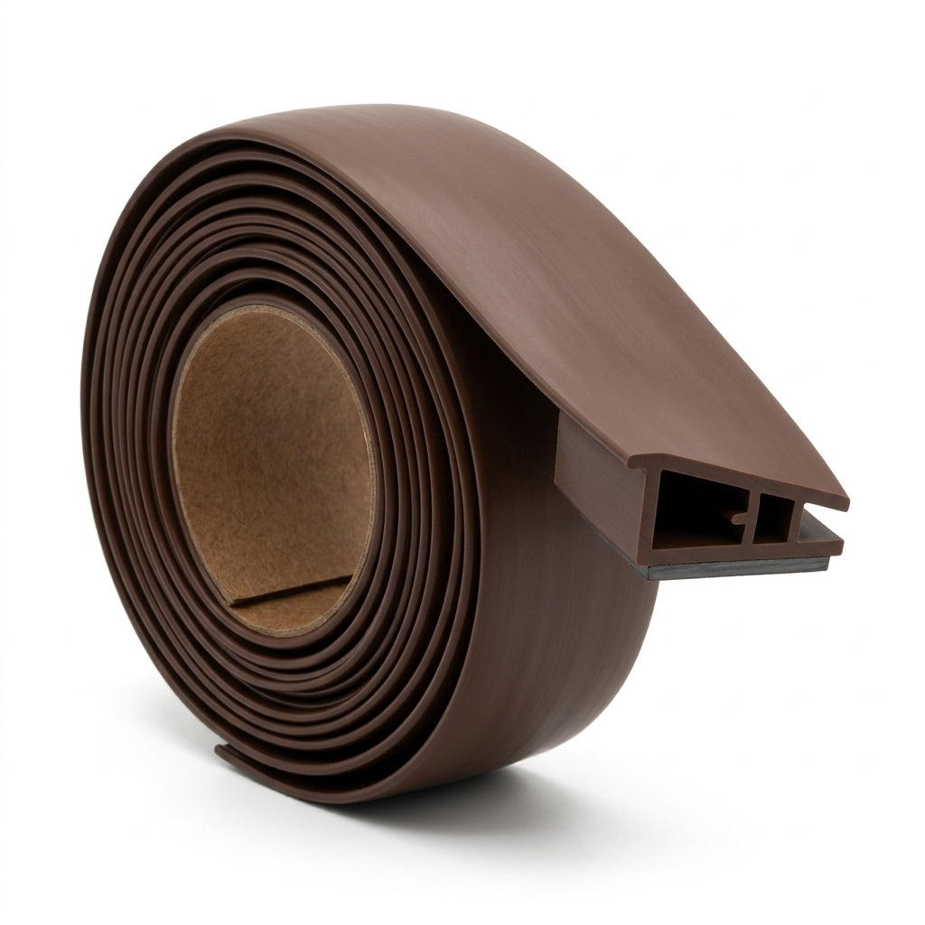 Nut Brown Magnetic Secondary Glazing Profile - 6 x 2.44m Lengths