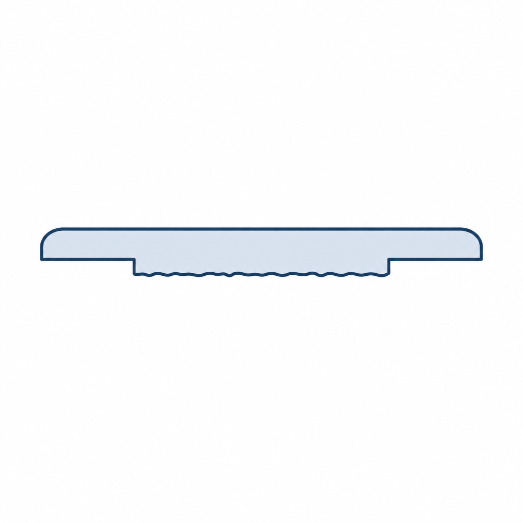 White Finishing Trim - 2 x 5m Lengths