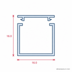 16mm Plain White Mini Trunking - 12 x 2.44m Lengths