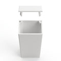 25mm Plain White Mini Trunking Profile - 12 x 2.44m Lengths