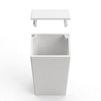 25mm Plain White Mini Trunking Profile - 12 x 2.44m Lengths